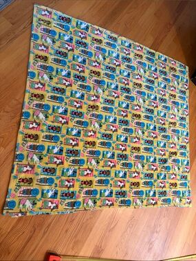 Novogratz fleece blanket dogs on beach loungers